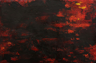 Untitled 1: abstract oil painting, Singapore contemporary art and artist