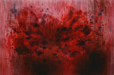 Untitled 3: abstract oil painting, Singapore contemporary art and artist