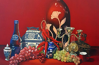 Still Life: Classical realism in Singapore contemporary art and art scene. Artwork by Singapore contemporary artist