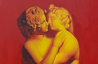 Cupid and Psyche: classical realism in Singapore contemporary art scene. Artwork by Singapore contemporary artist