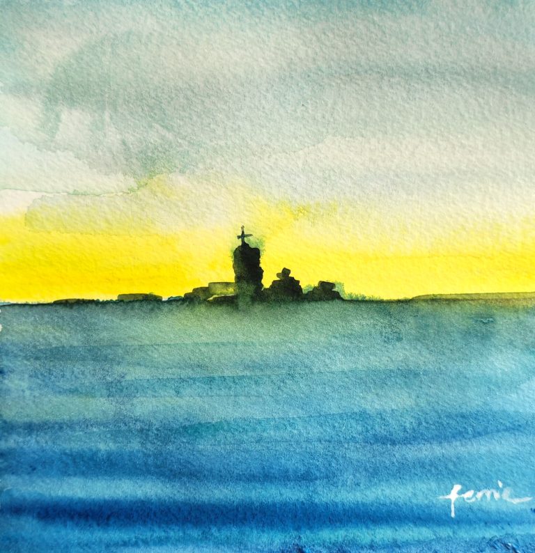 Origin — watercolour artwork by Fernie