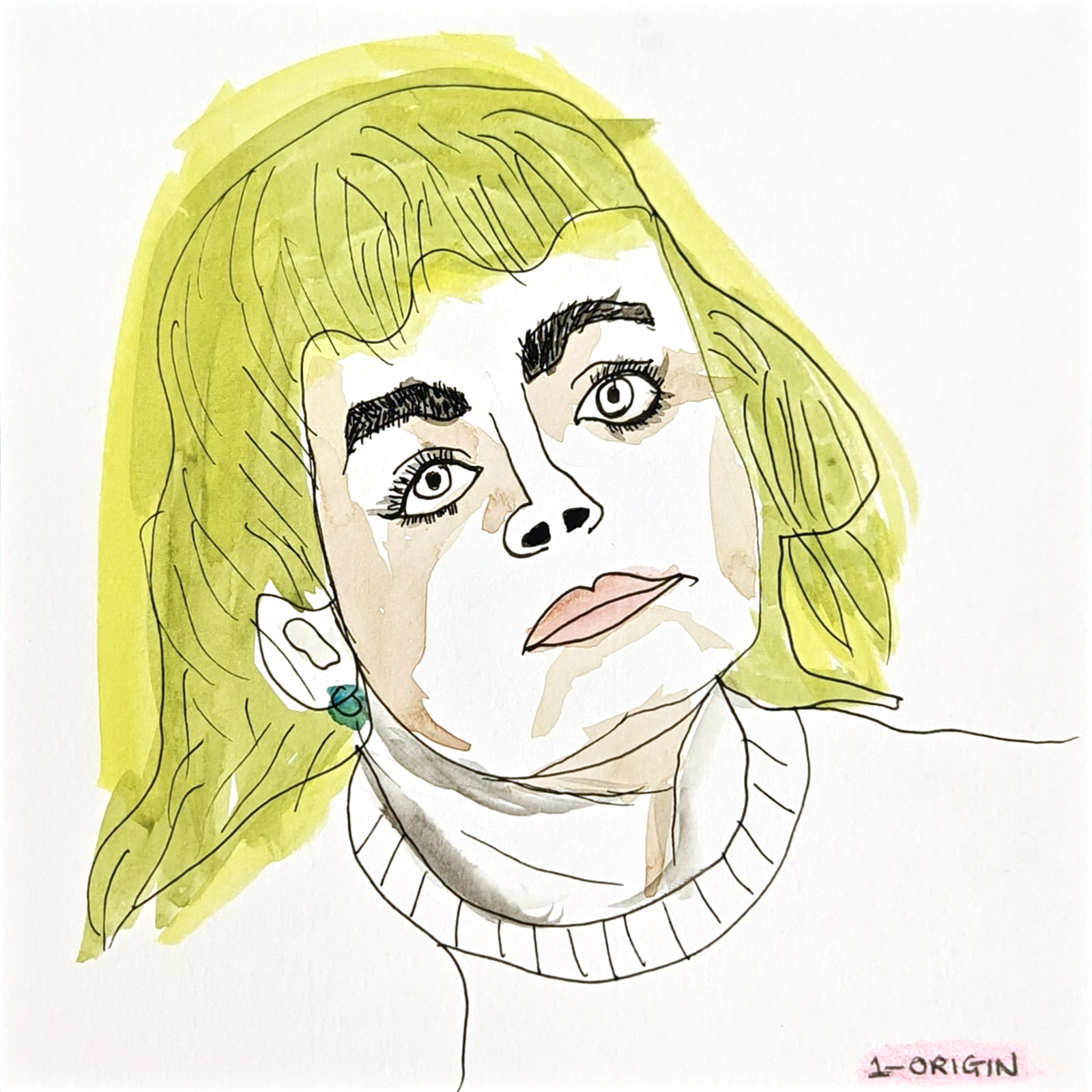 Origin — watercolour artwork by Jesseline