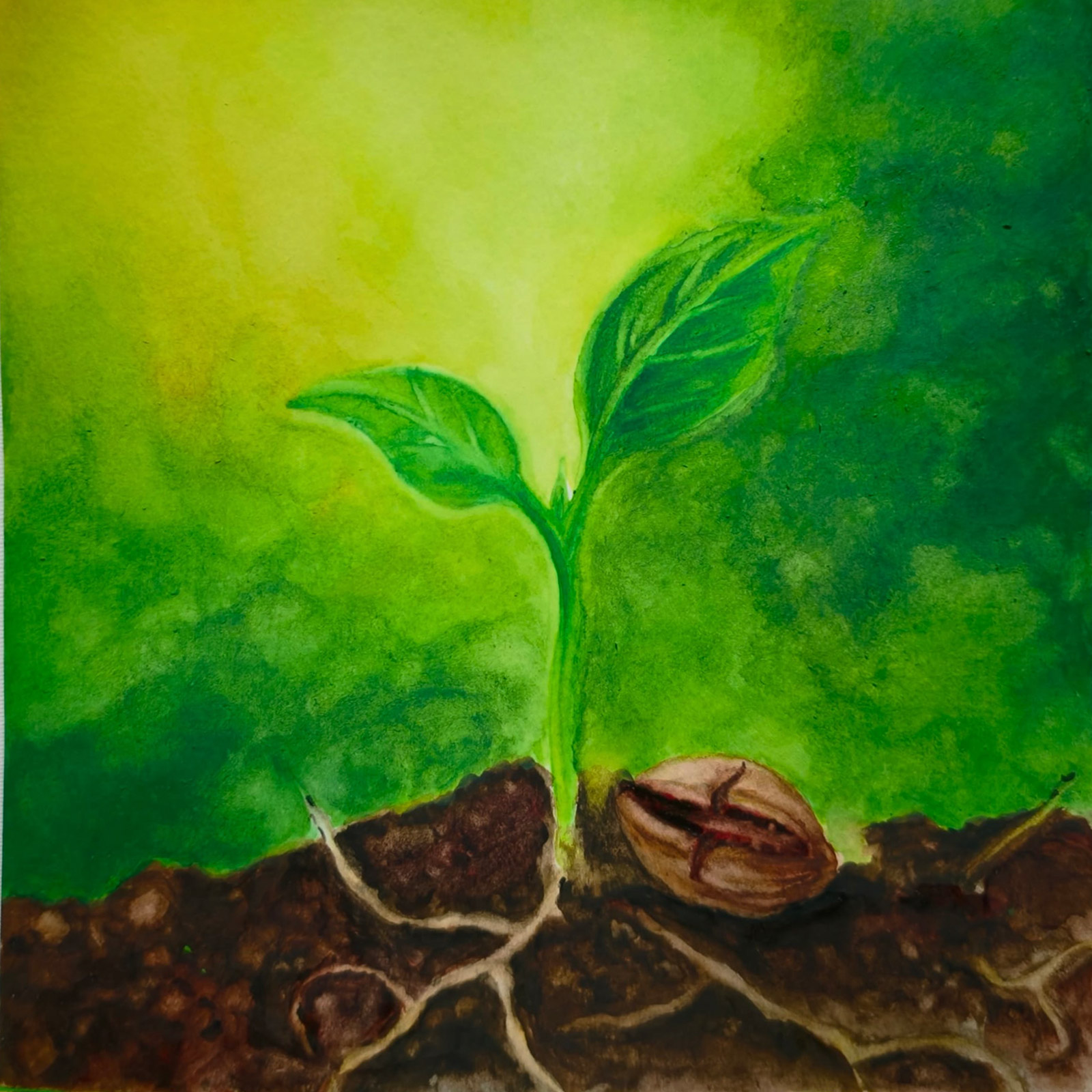 Origin — watercolour artwork by Karen Yap