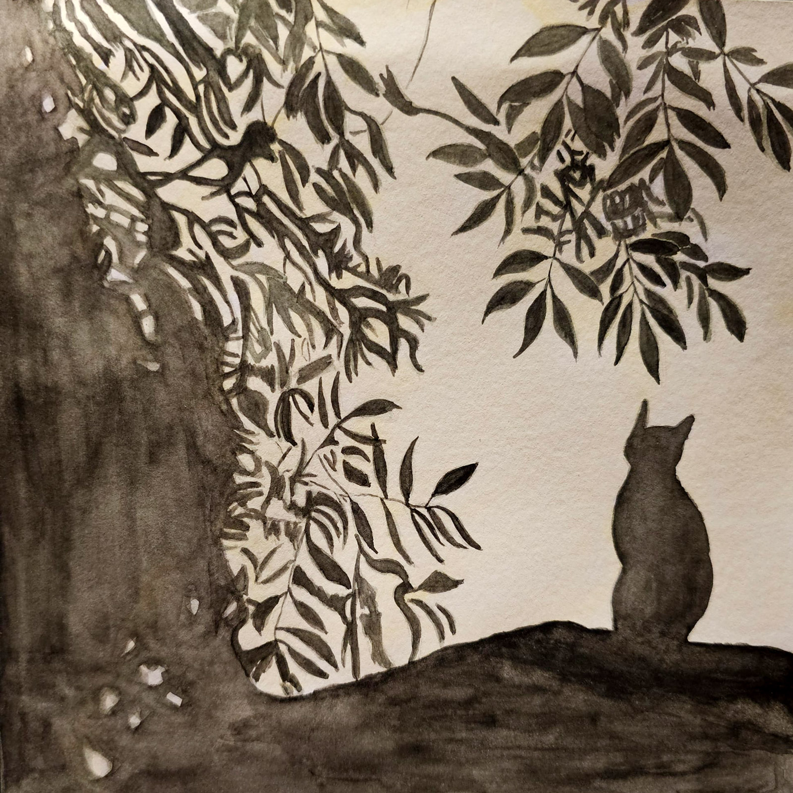 Light — watercolour artwork by Lim Hong Meng