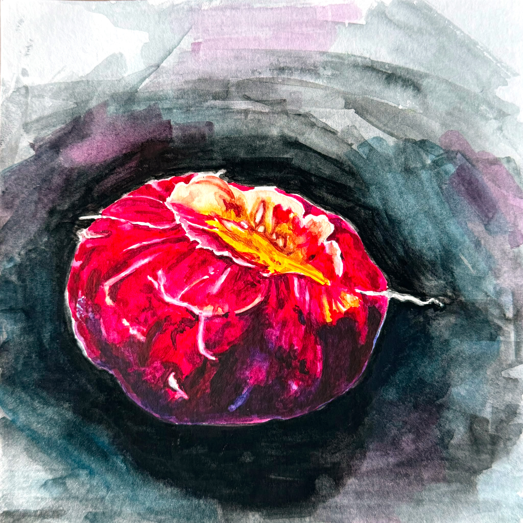 Origin — watercolour artwork by Kua Ling