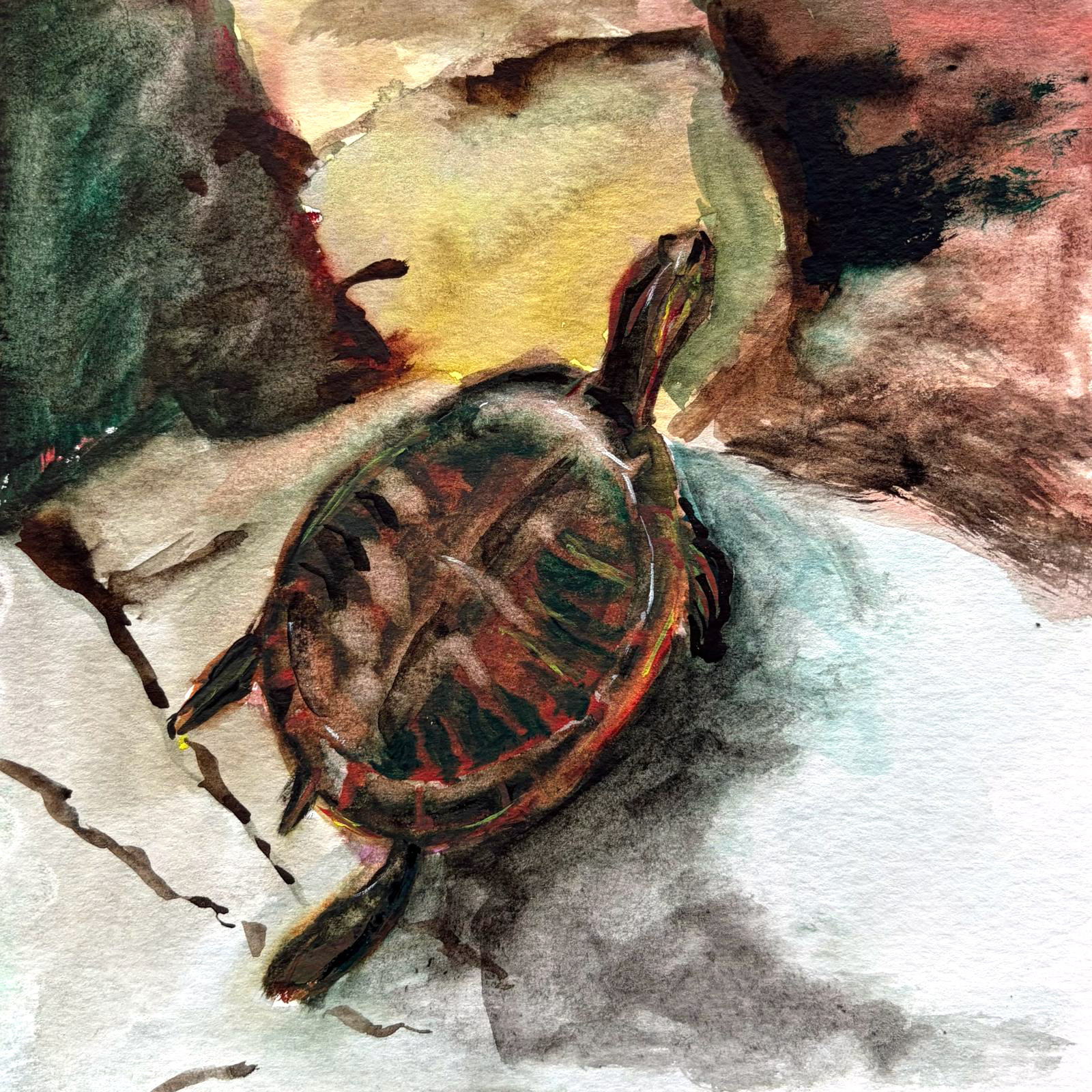 Hard — watercolour artwork by Abigail