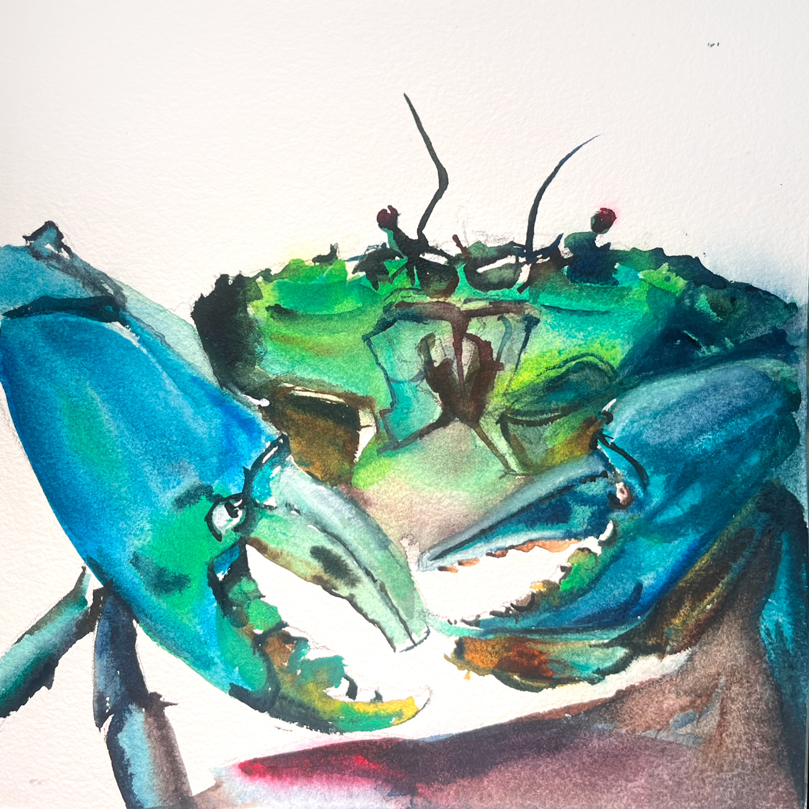 Hard — watercolour artwork by Ananya