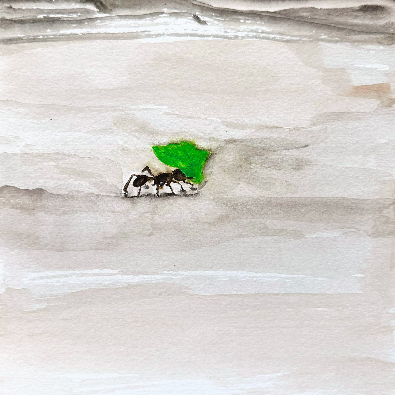 Hard — watercolour artwork by Michael Wong