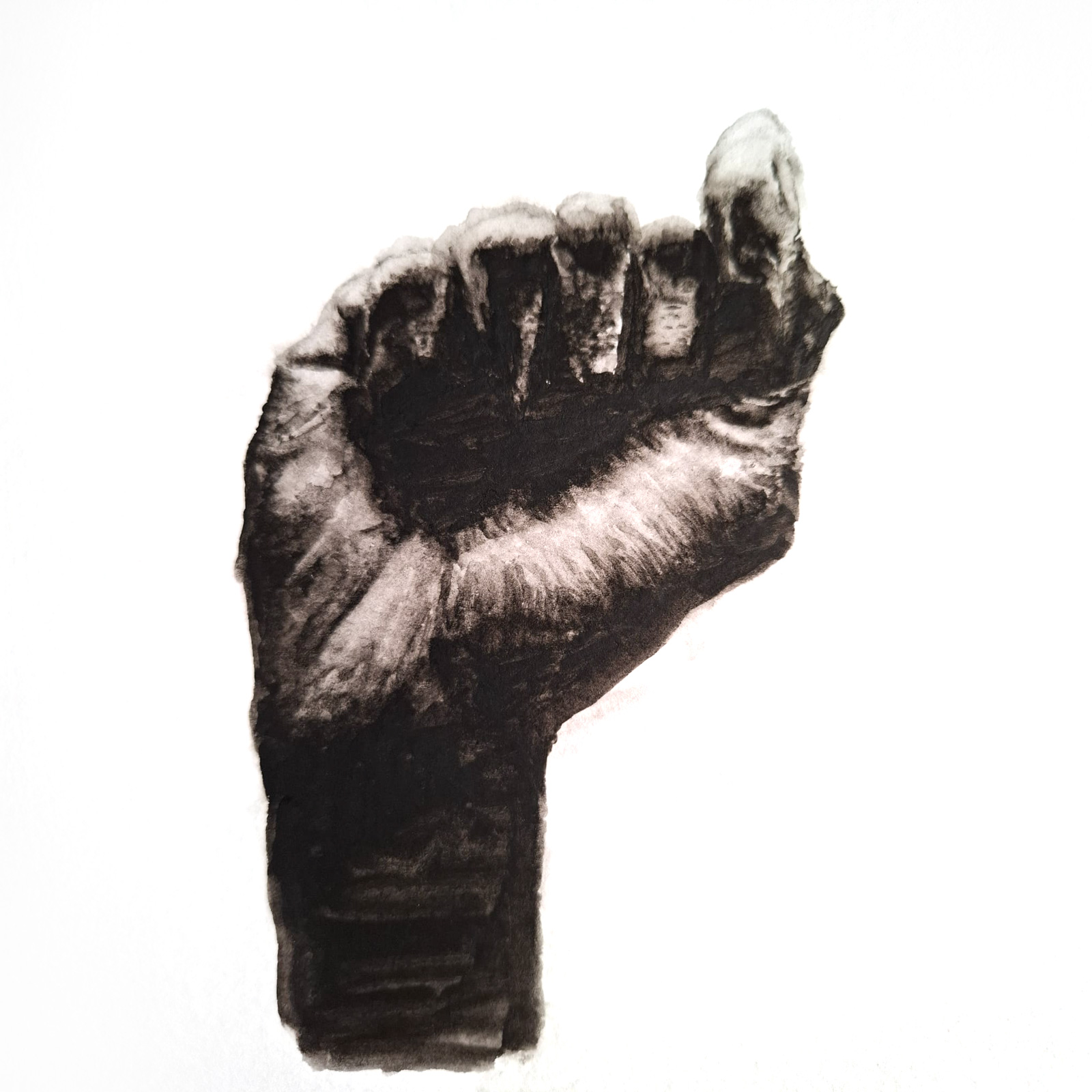 Hard — watercolour artwork by T.C.
