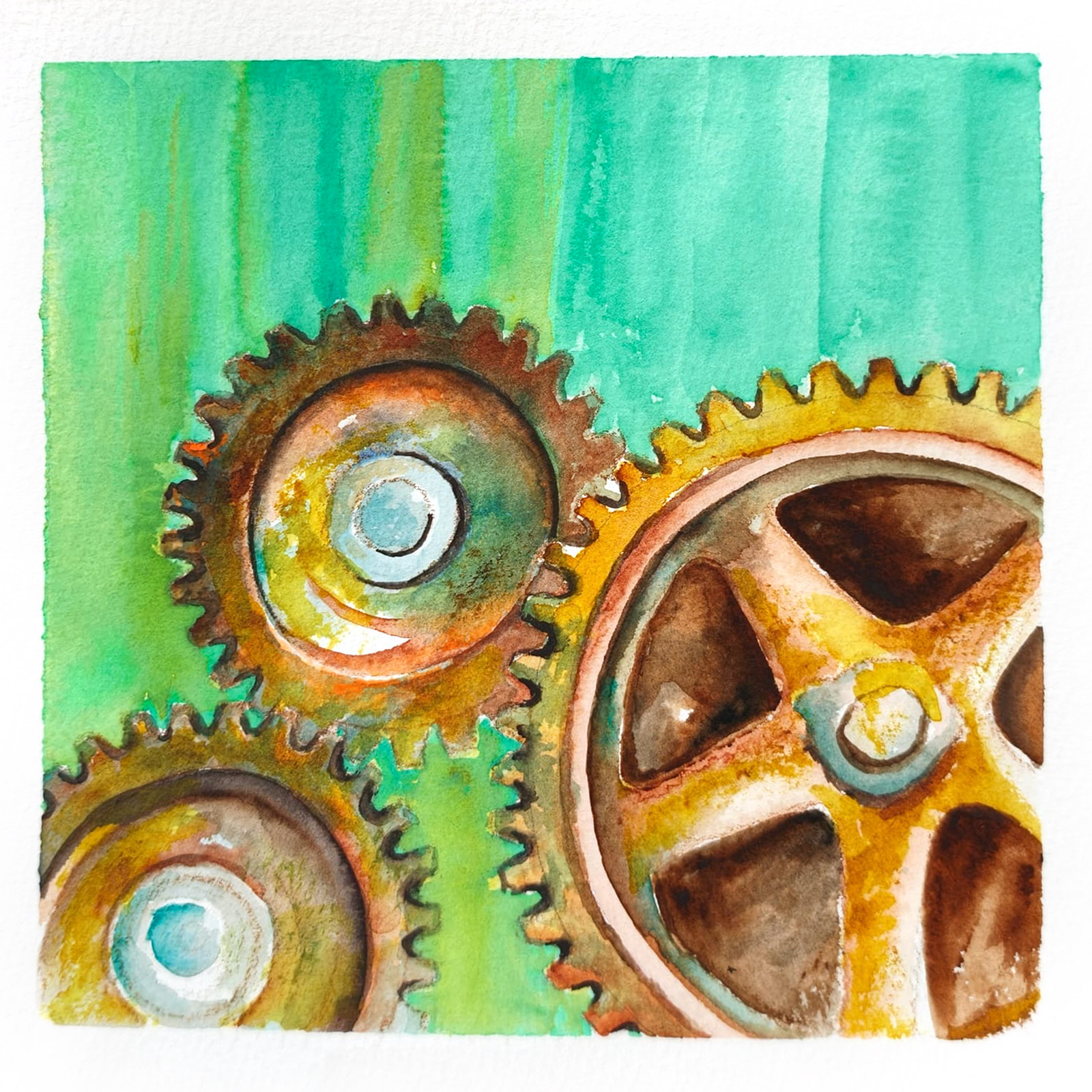Hard — watercolour artwork by Teresa Yong