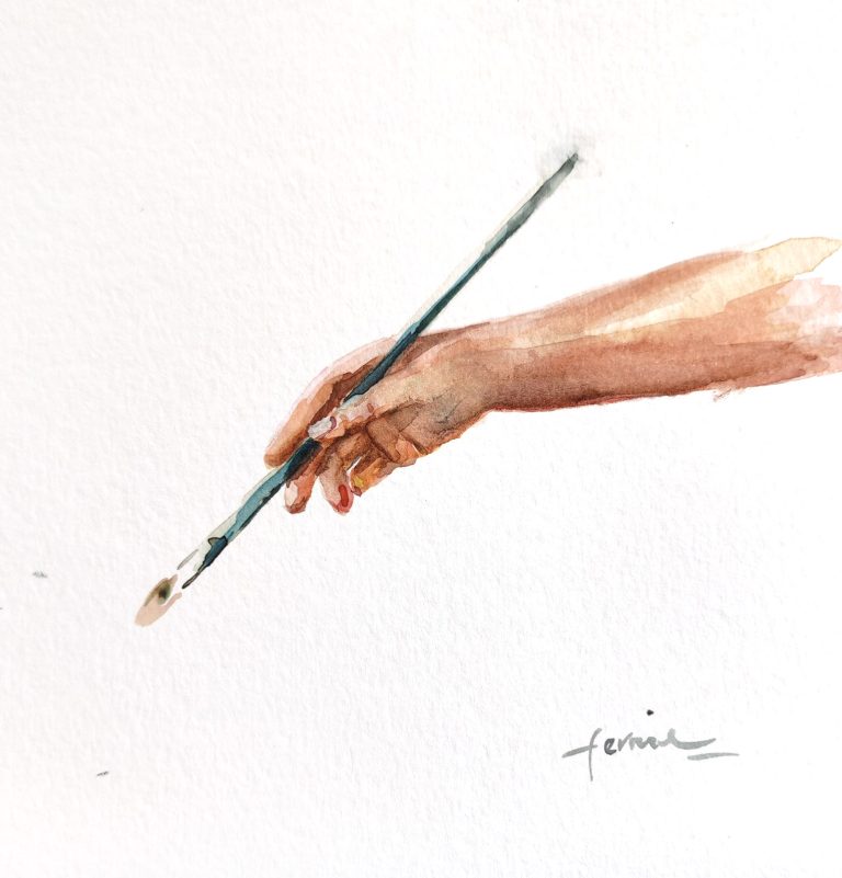 Still — watercolour artwork by Fernie