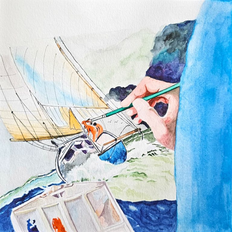 Still — watercolour artwork by Hong Meng