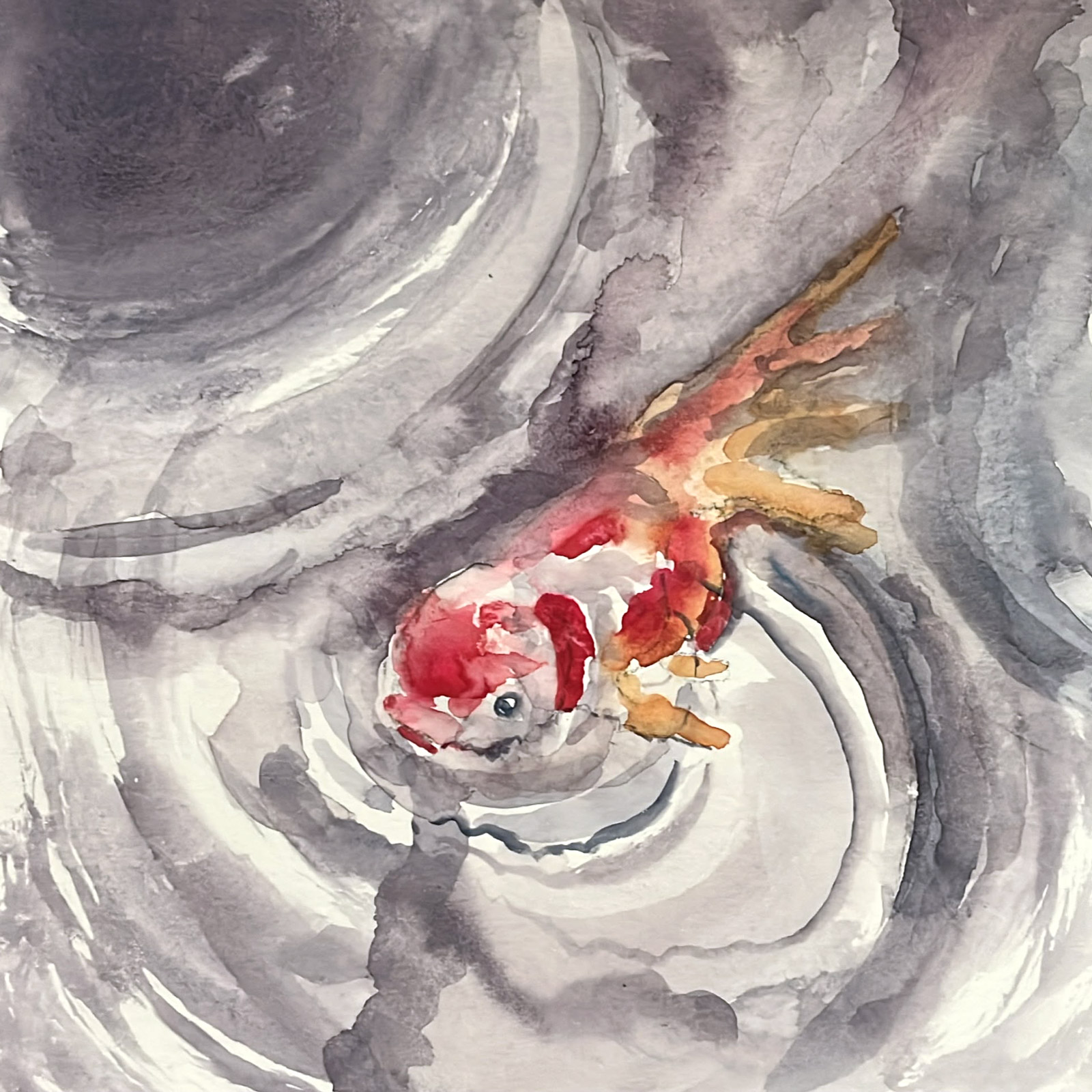 Motion — watercolour artwork by Danielle Poon