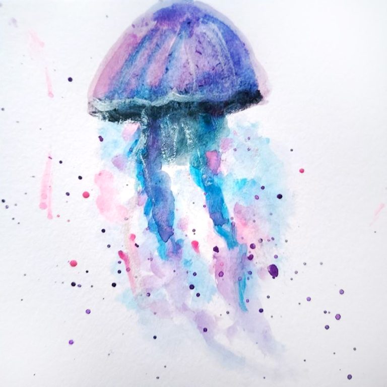 Motion — watercolour artwork by Elaine