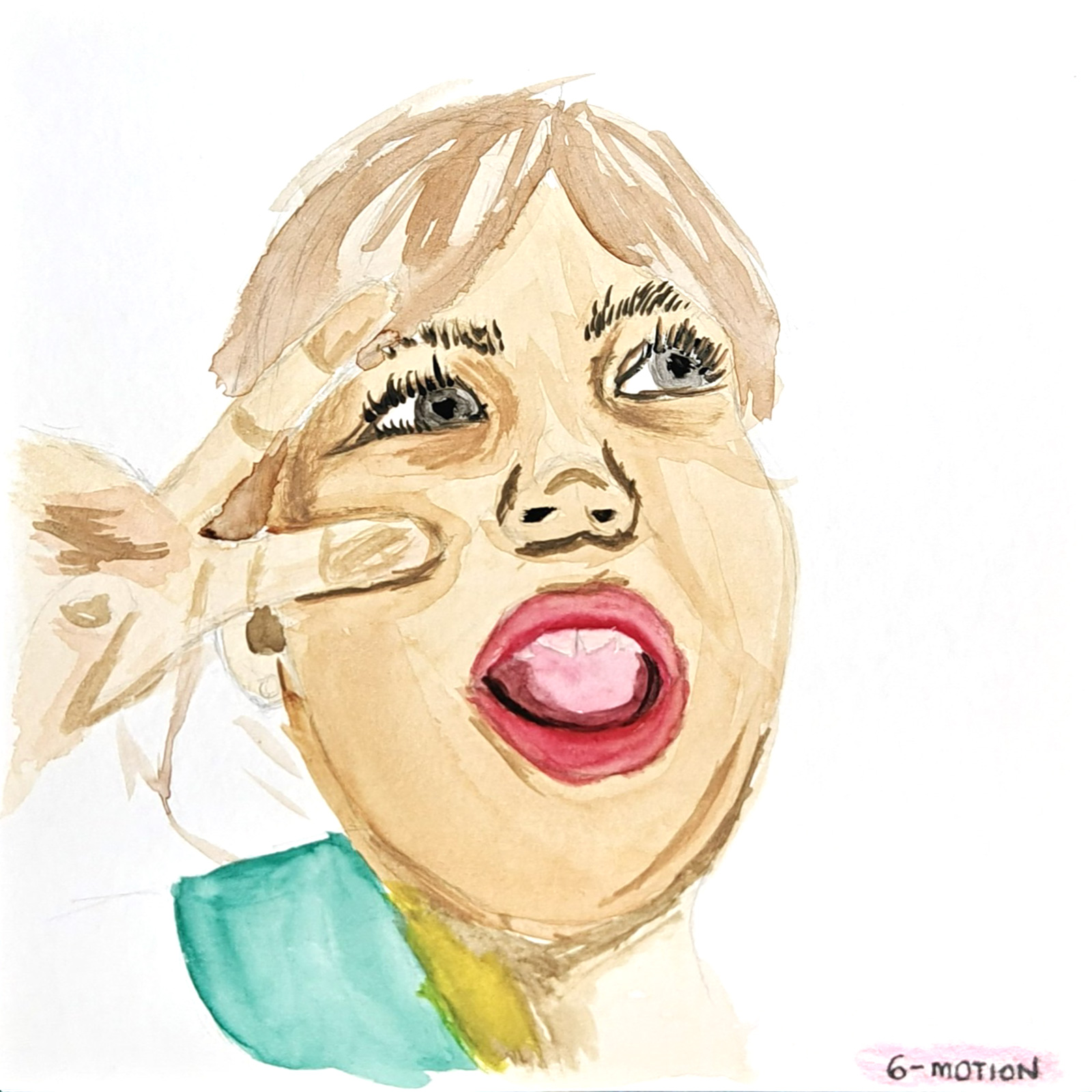 Motion — watercolour artwork by Jesseline
