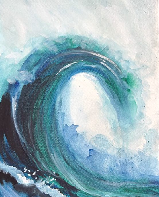 Motion— watercolour artwork by Karen Yap