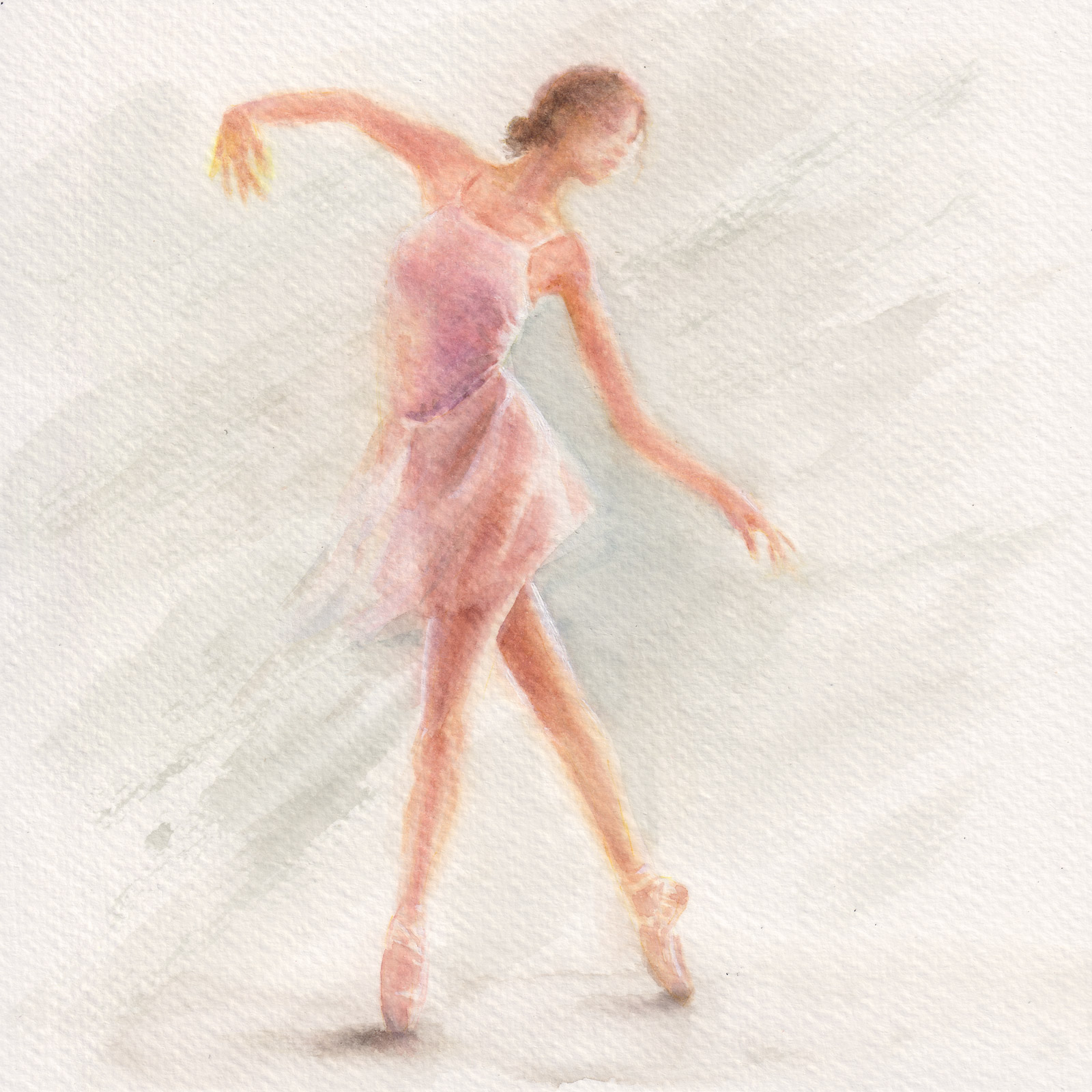 Motion — watercolour artwork by Liu Ling