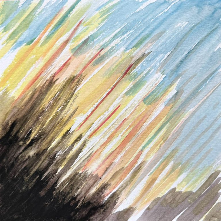 Motion — watercolour artwork by Michael Wong