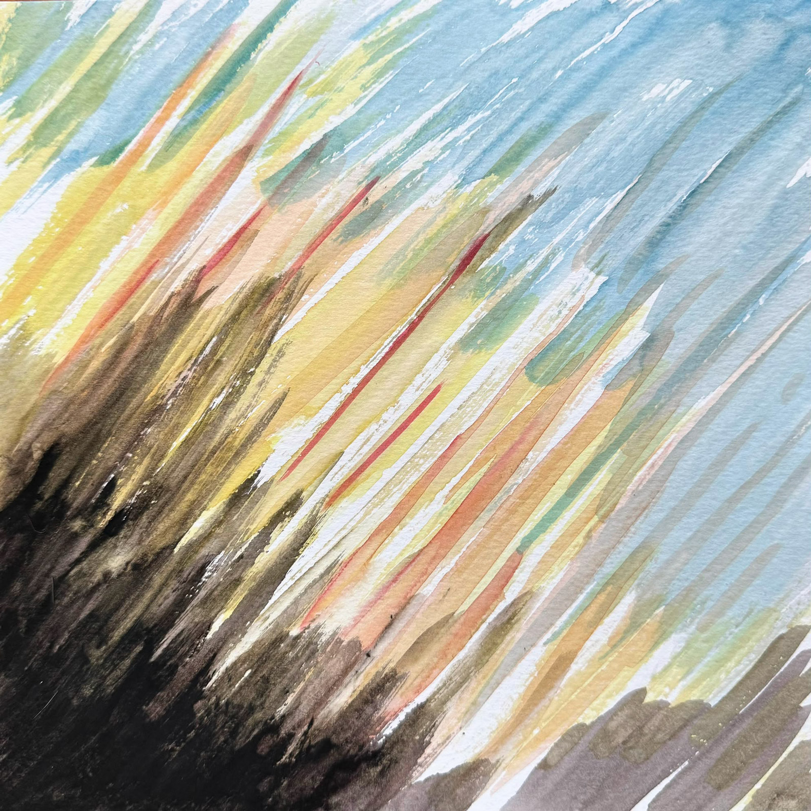 Motion — watercolour artwork by Michael Wong