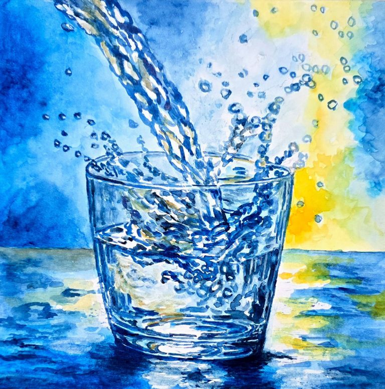 Motion — watercolour artwork by Miliati Komaladi