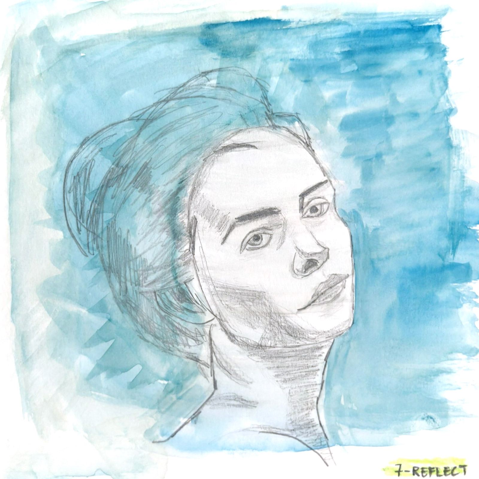 Reflect — watercolour artwork by Jesseline