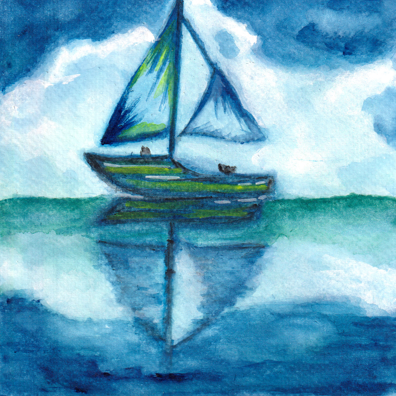 Reflect — watercolour artwork by Karen Yap