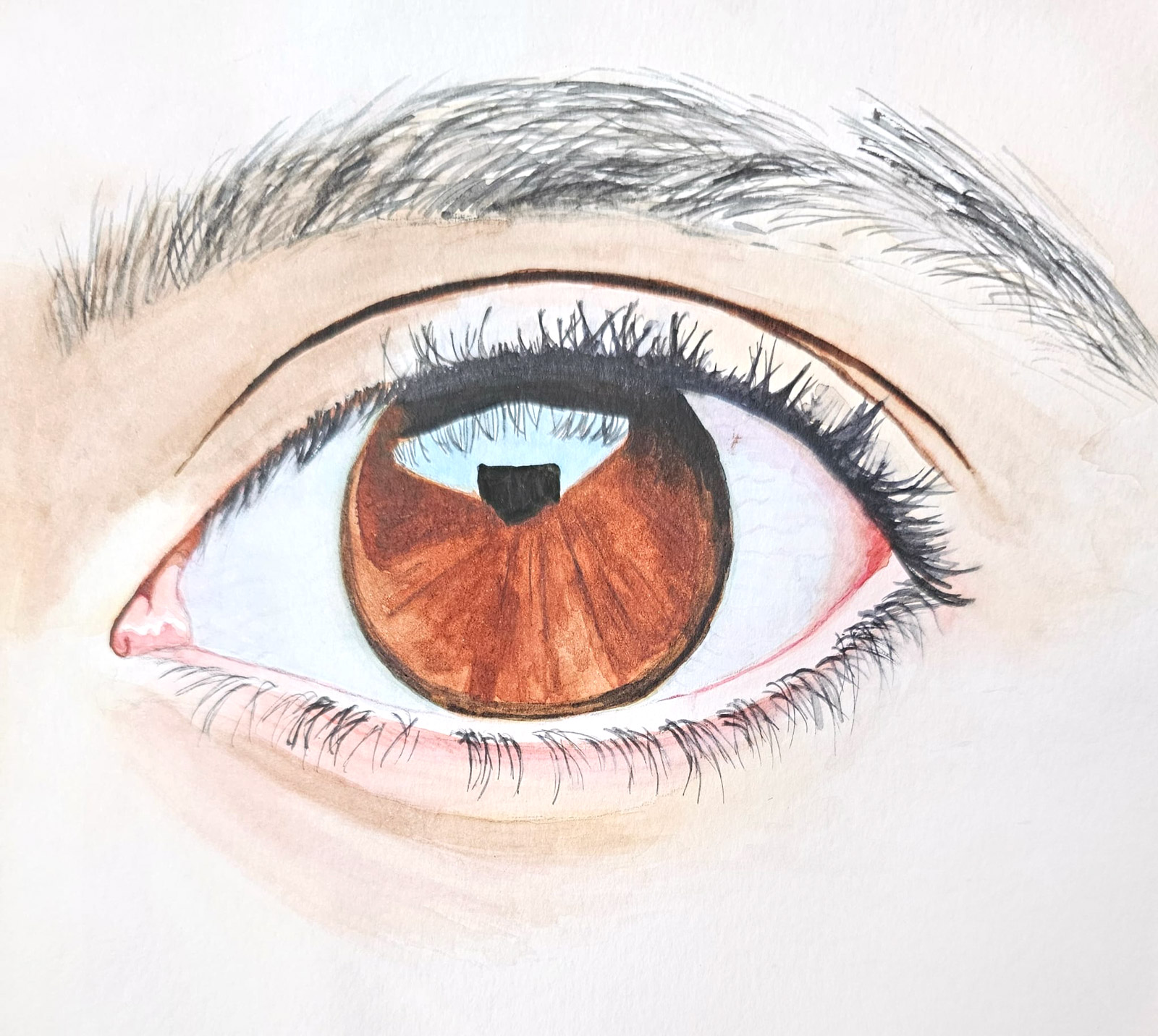 Reflect — watercolour artwork by Lim Hong Meng