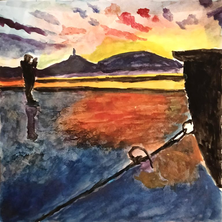 Reflect — watercolour artwork by Madhavi