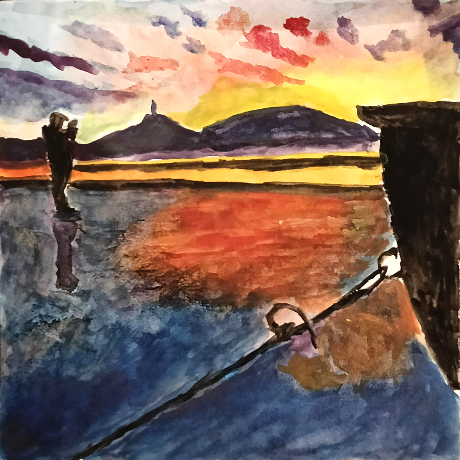 Reflect — watercolour artwork by Madhavi