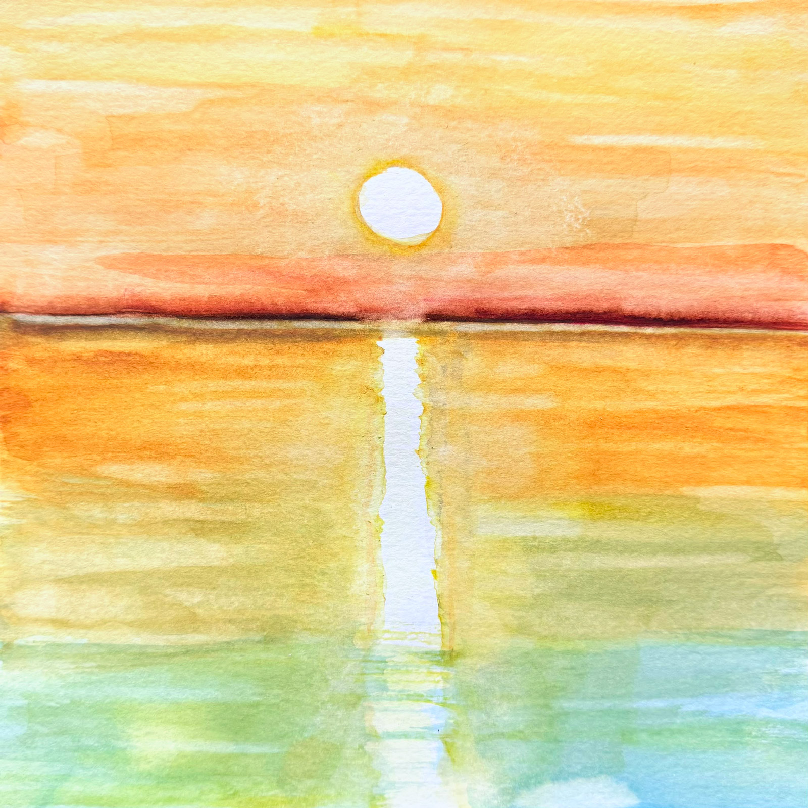 Reflect — watercolour artwork by Michael Wong