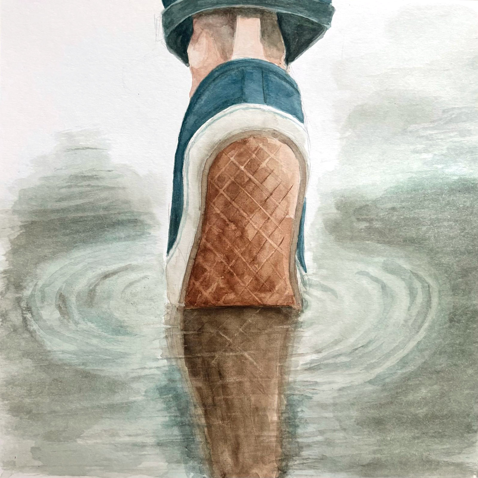 Reflect — watercolour artwork by Sze Ling