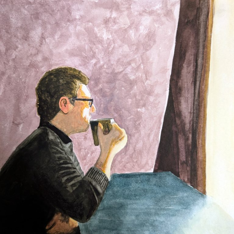 Reflect — watercolour artwork by Kevin
