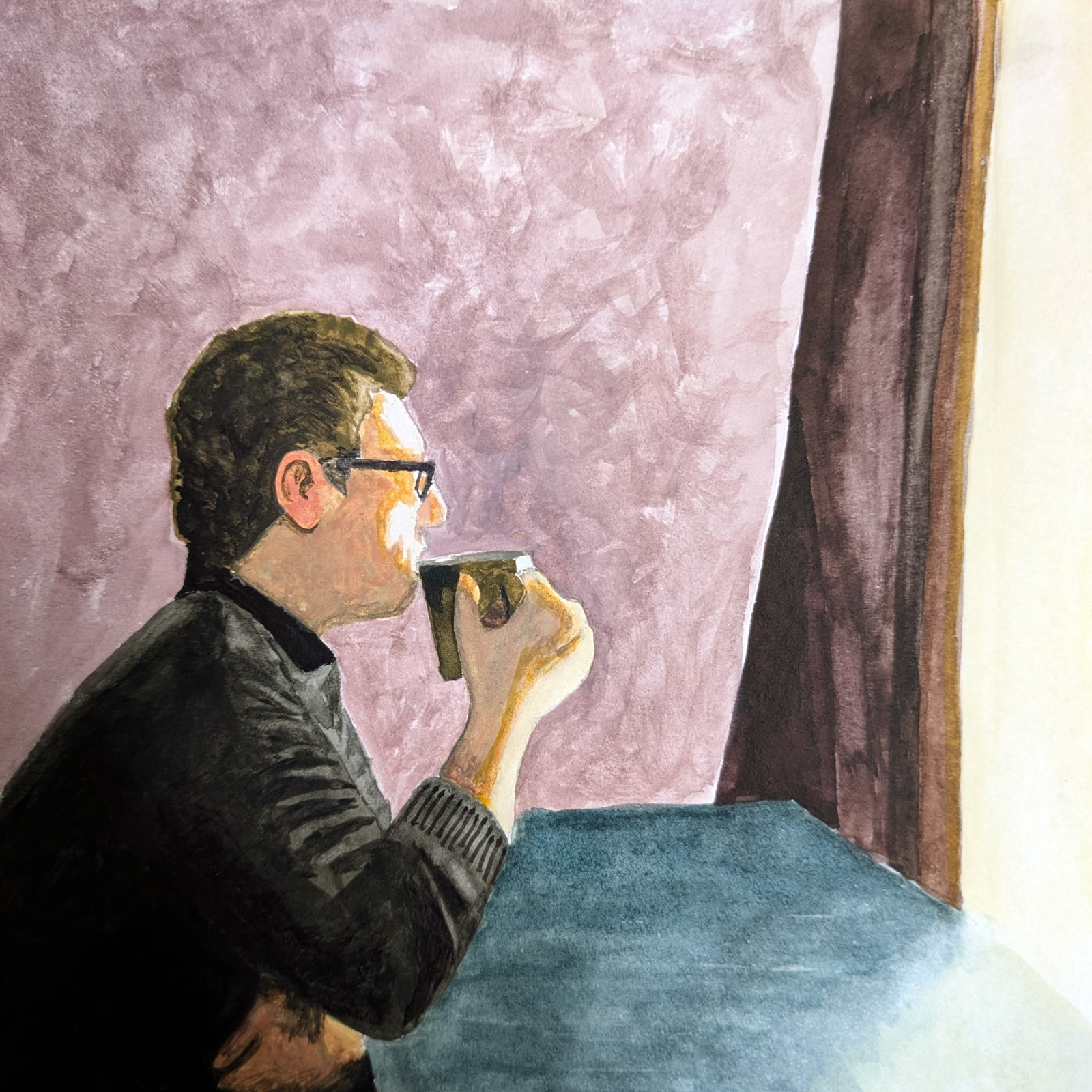 Reflect — watercolour artwork by Kevin