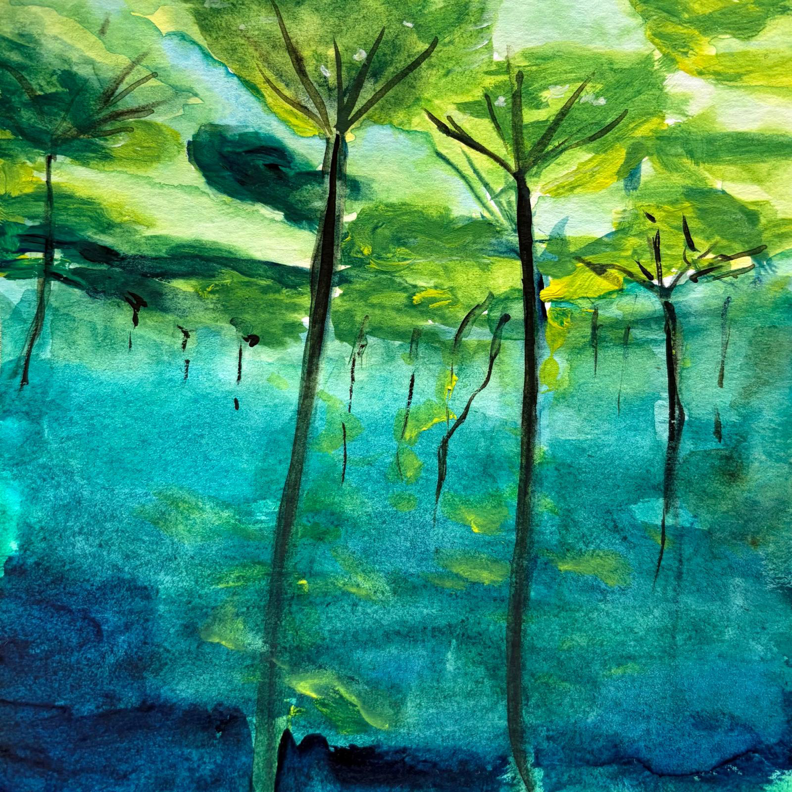 Depth — watercolour artwork by Abigail