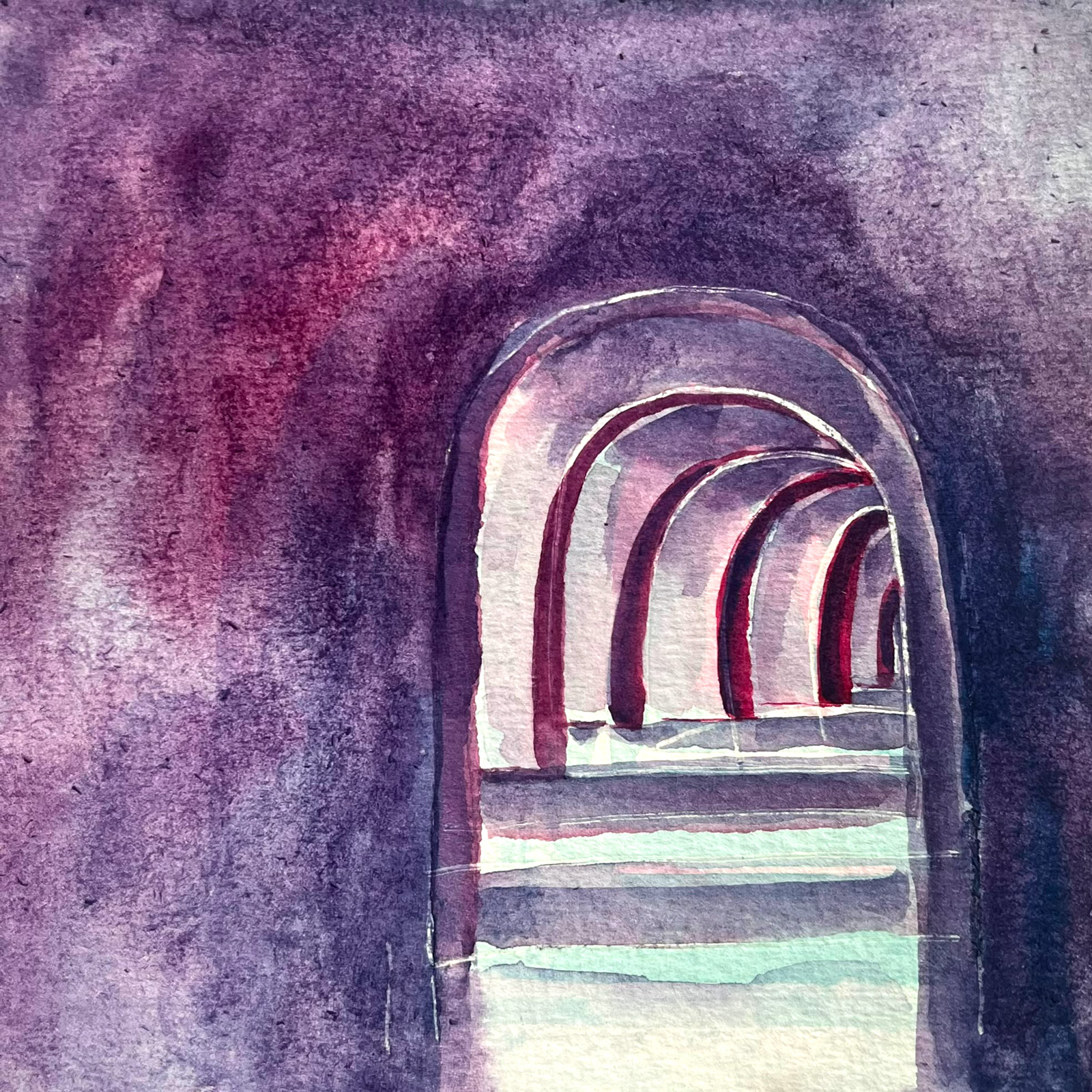 Depth — watercolour artwork by Danielle Poon