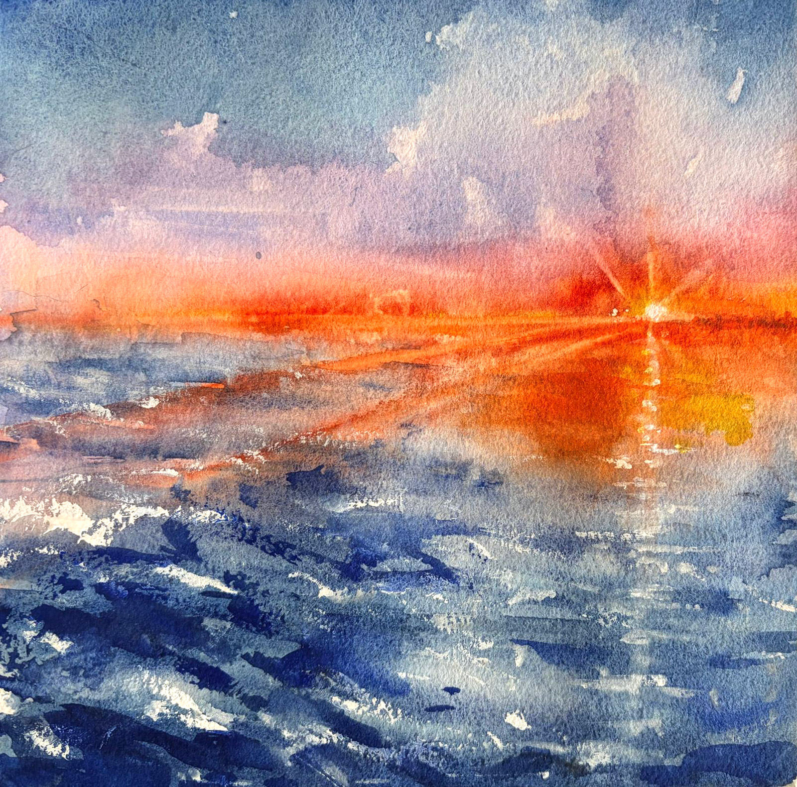 Depth — watercolour artwork by Jennie