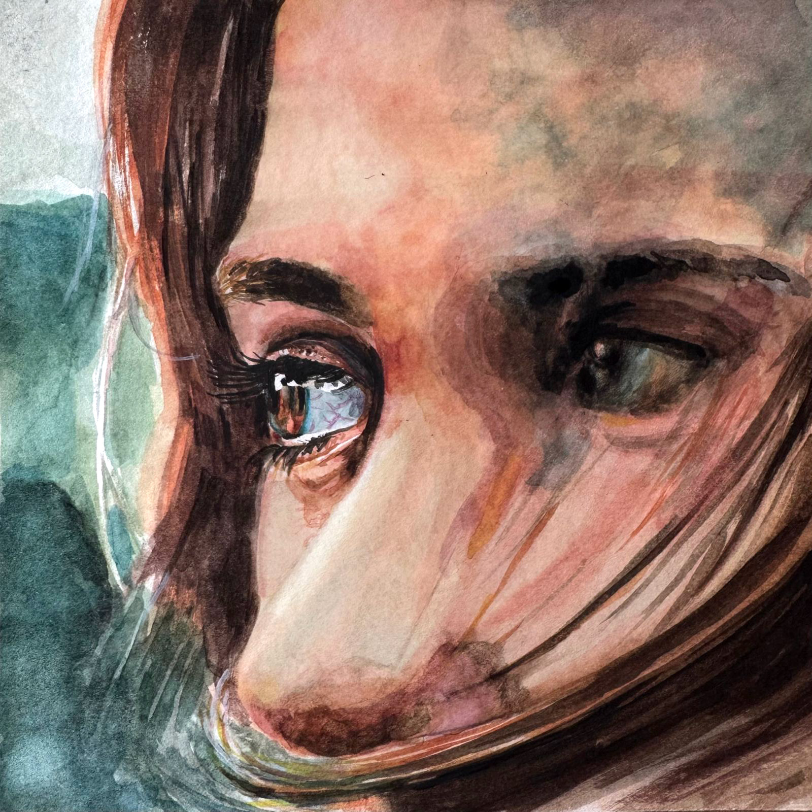 Depth — watercolour artwork by Kua Ling