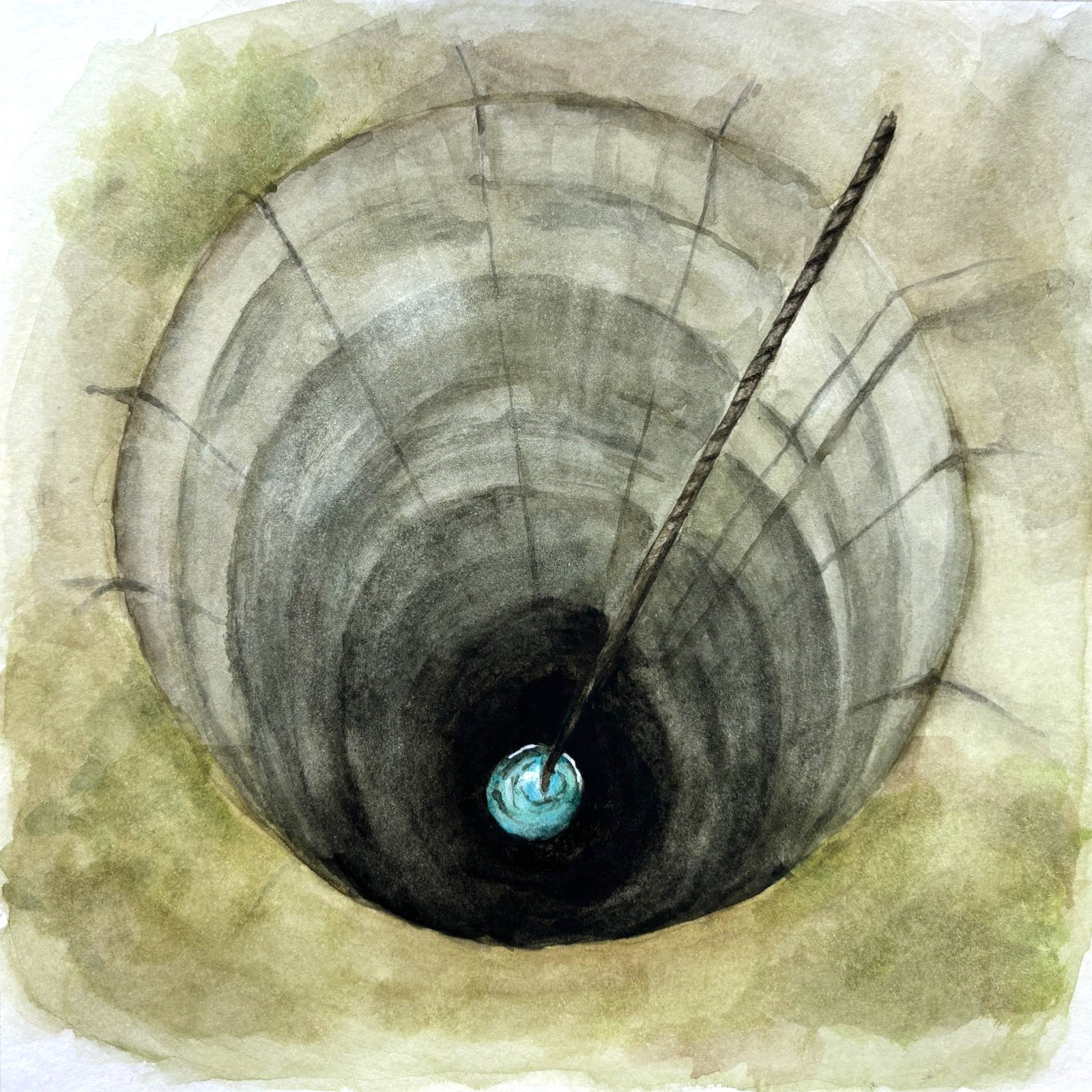 Depth — watercolour artwork by Sze Ling