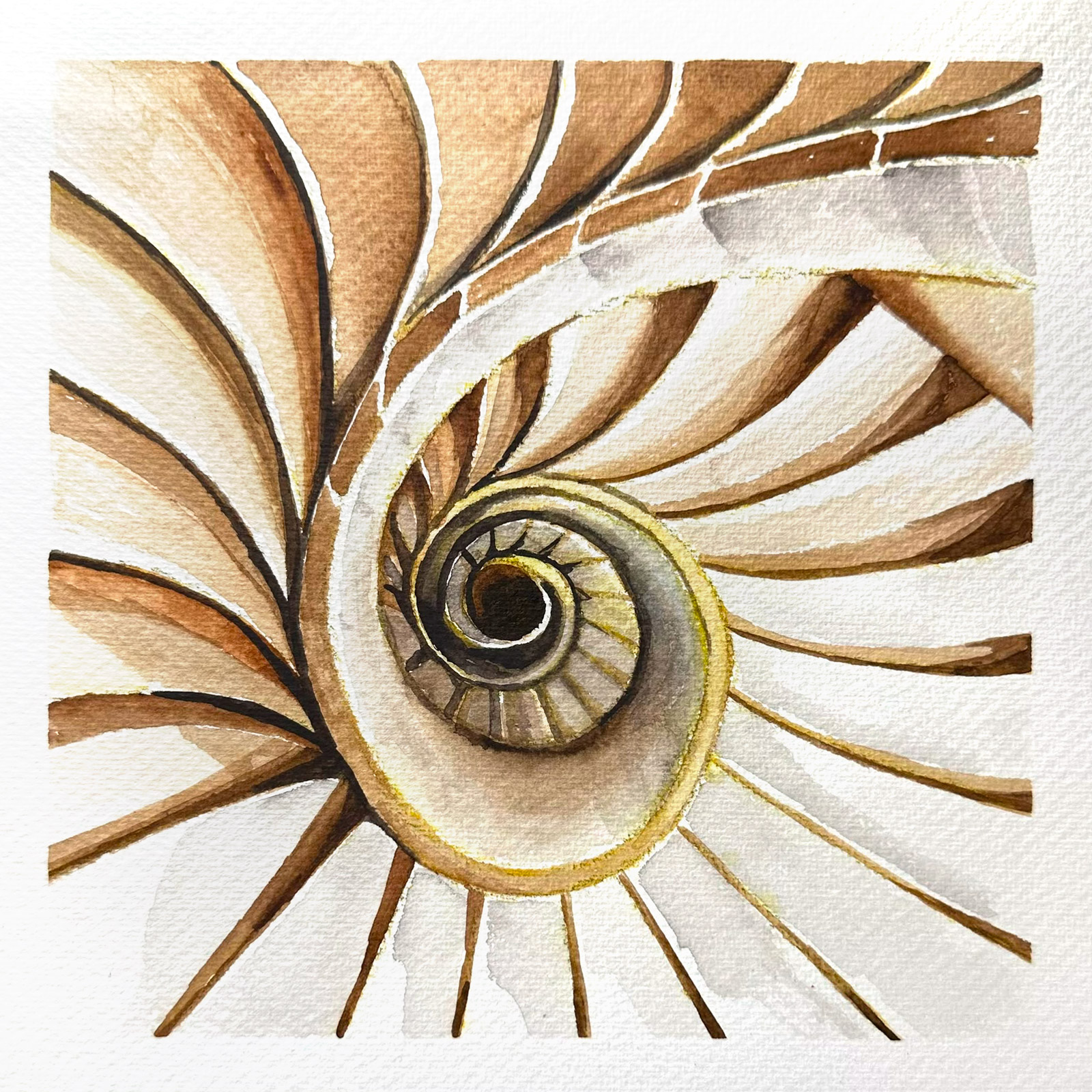 Depth — watercolour artwork by Teresa Yong