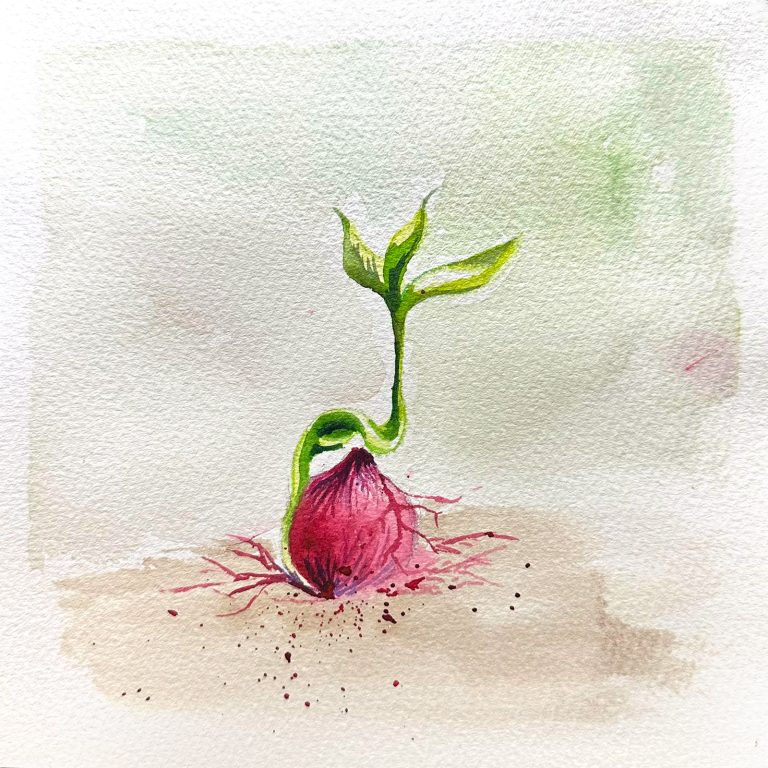 Growth — watercolour artwork by Teresa Yong