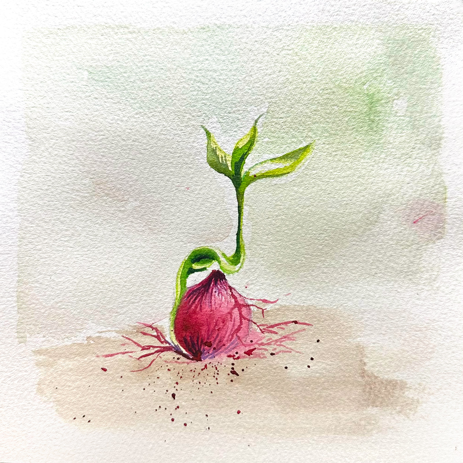 Growth — watercolour artwork by Teresa Yong