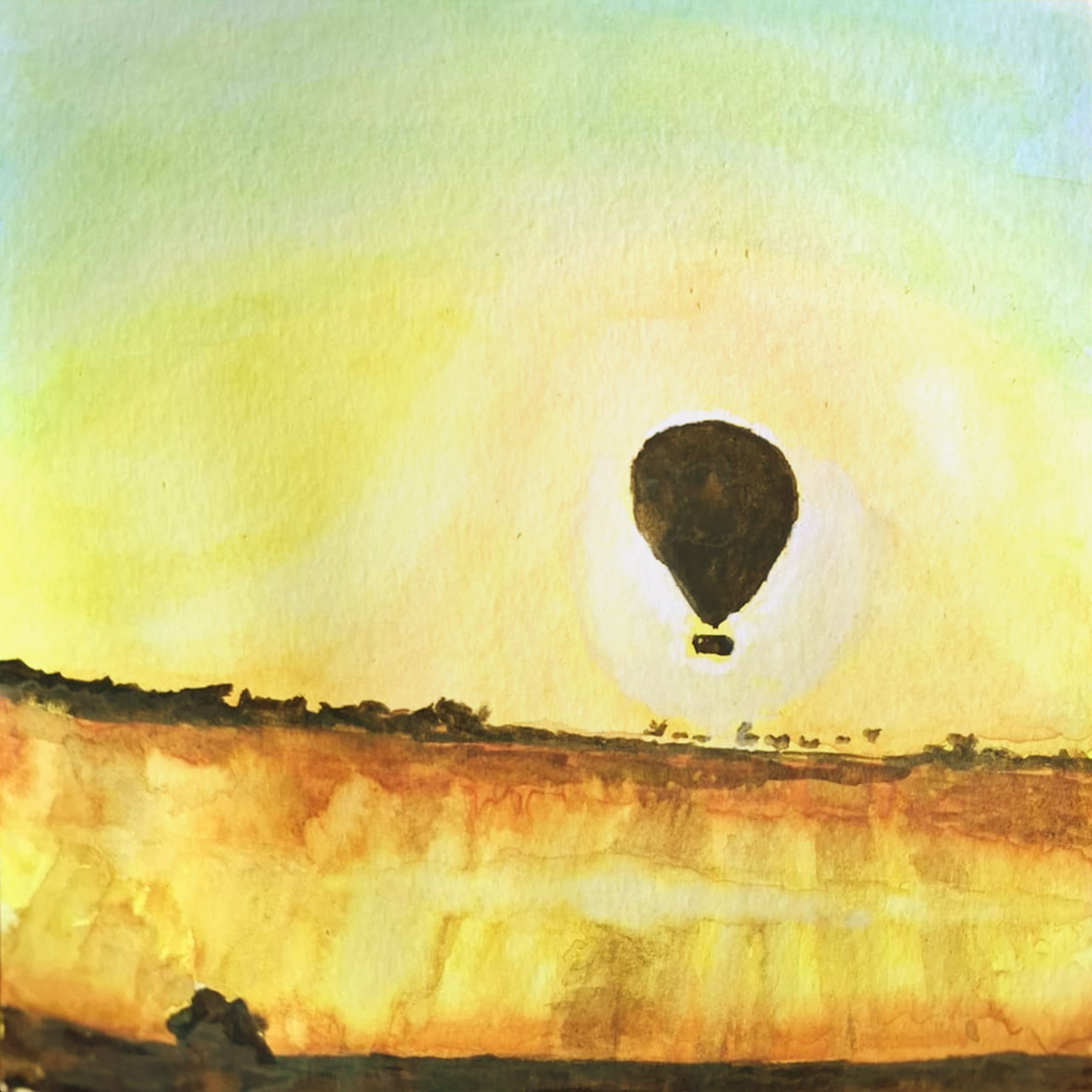 Weight — watercolour artwork by Henry