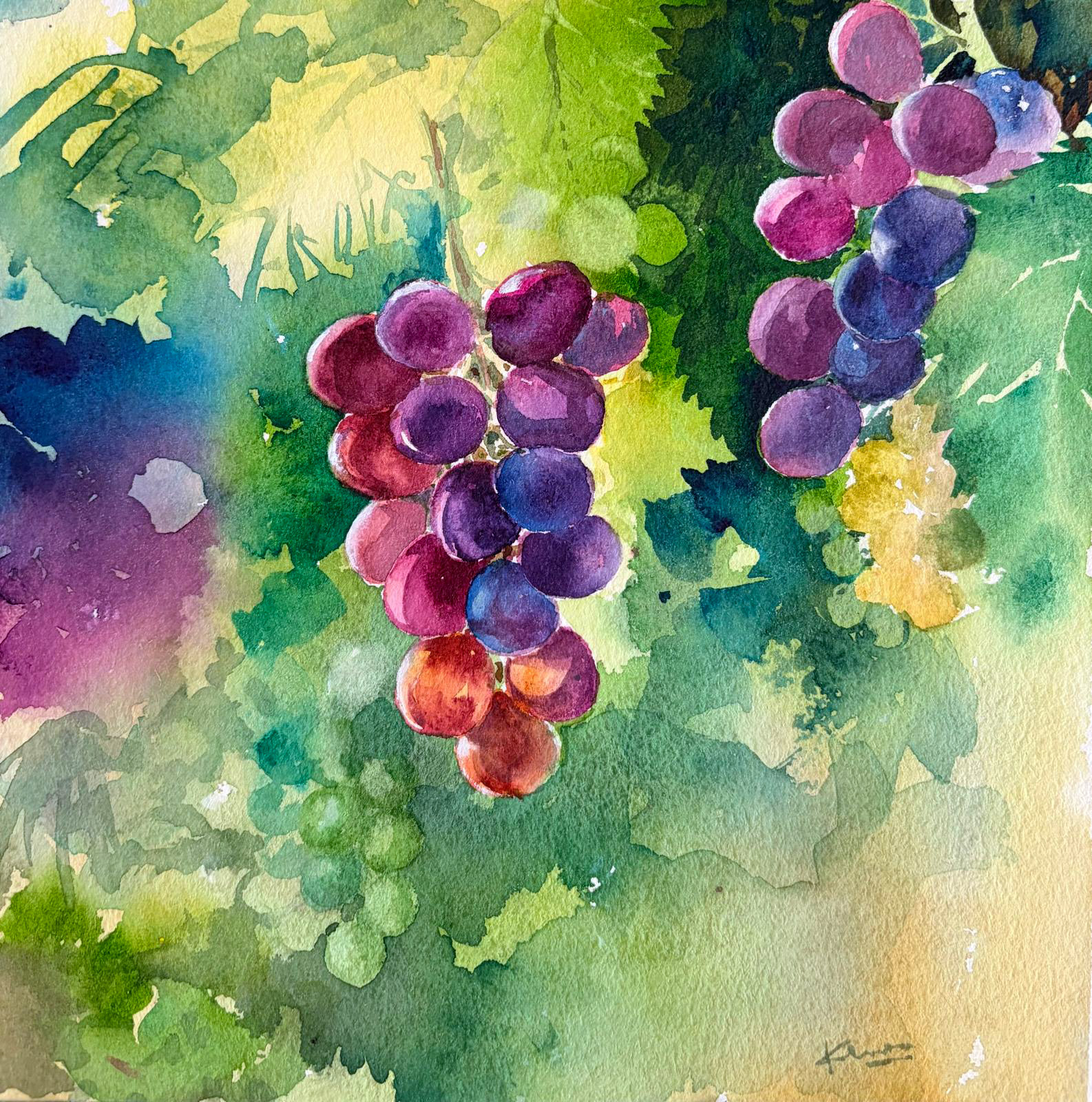 Weight — watercolour artwork by Jennie