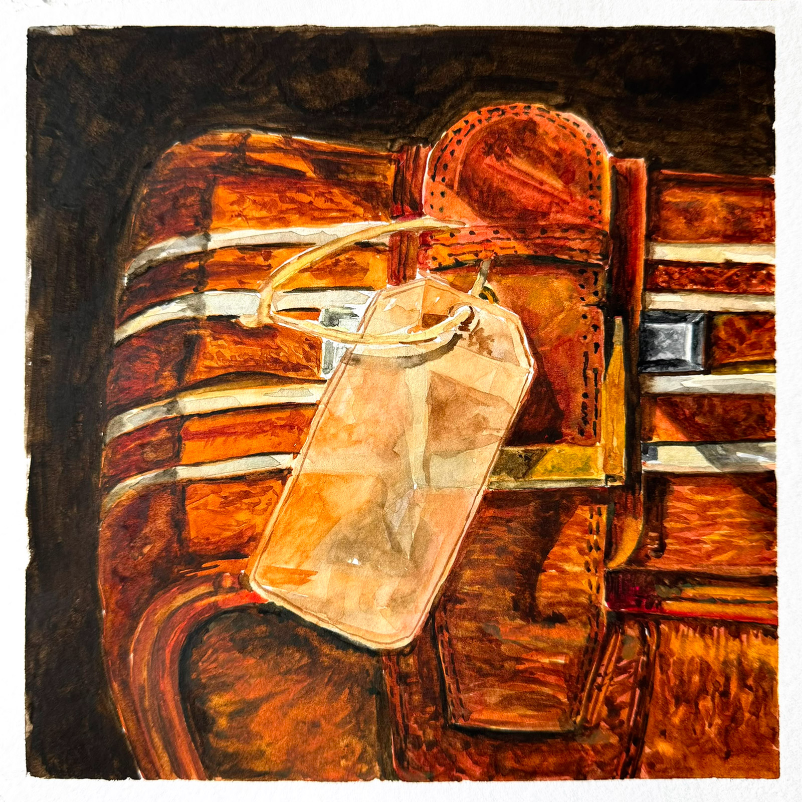 Weight — watercolour artwork by Kua Ling
