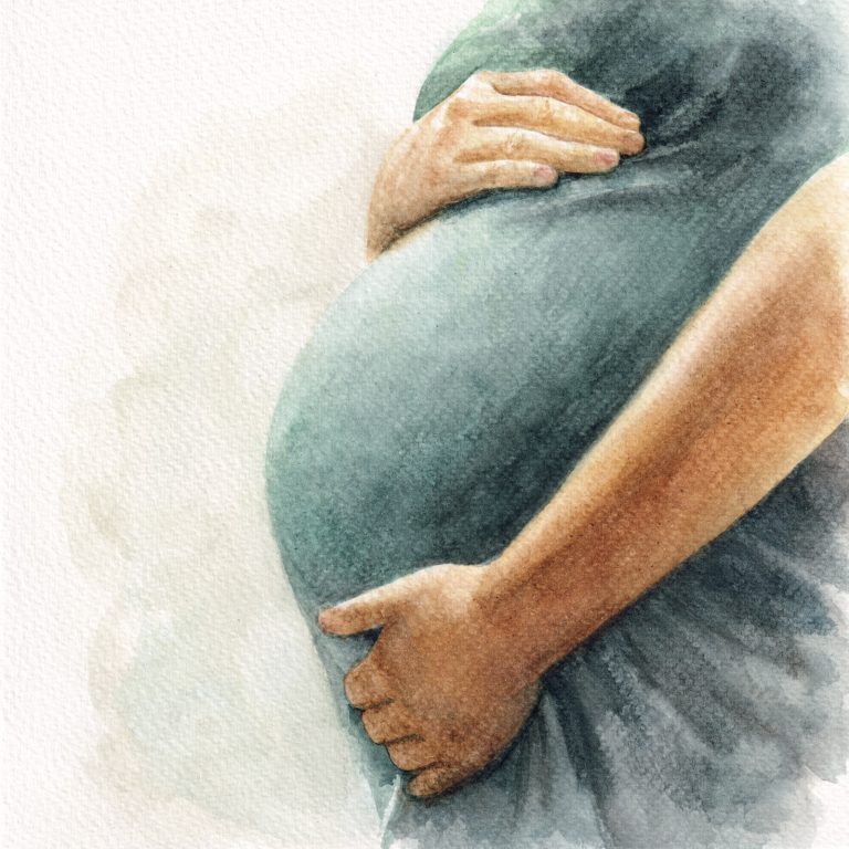 Weight — watercolour artwork by Liu Ling