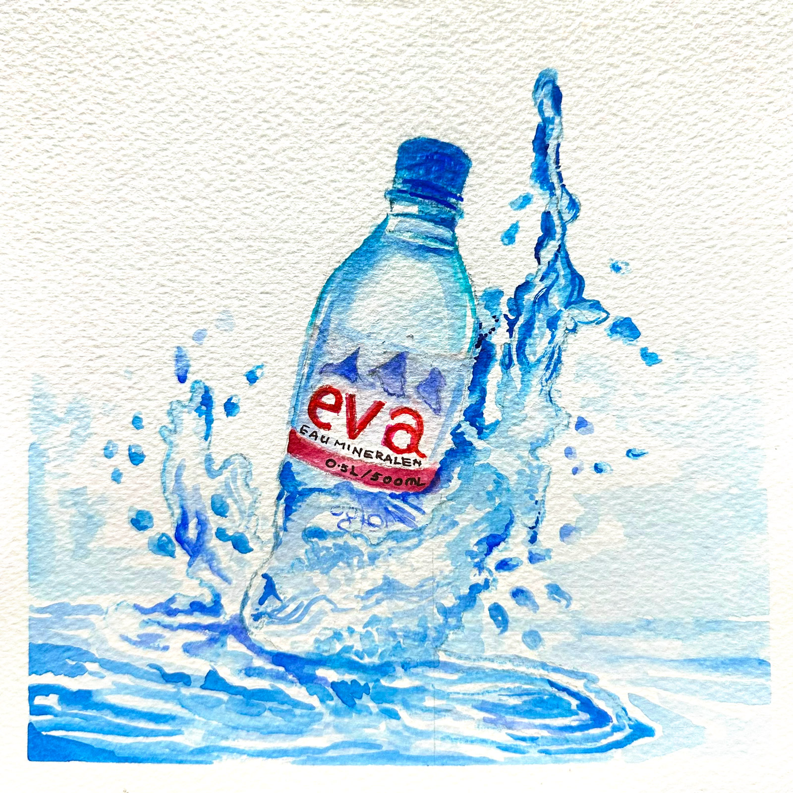 Weight — watercolour artwork by Teresa Yong