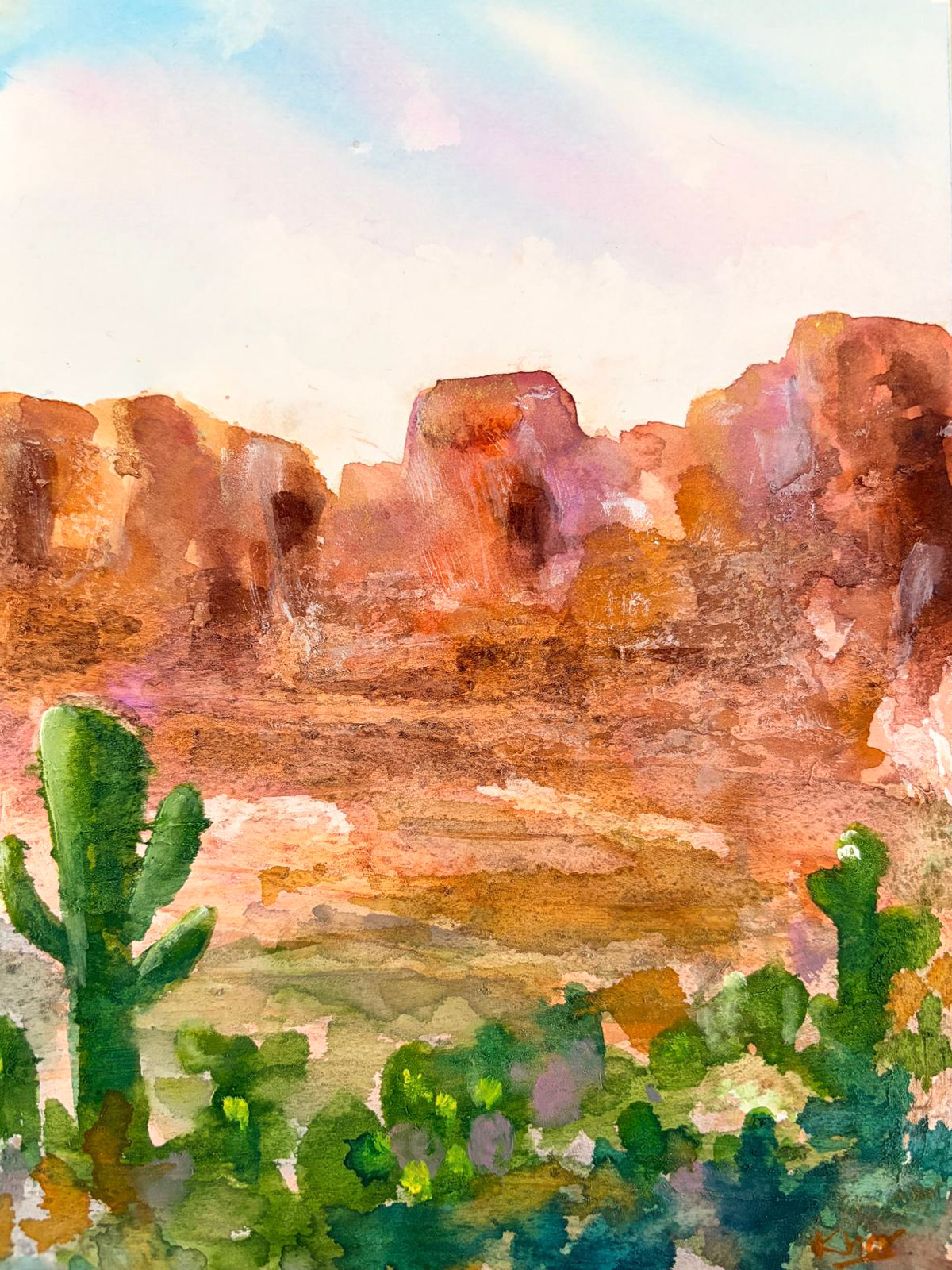 Rough — watercolour artwork by Jennie