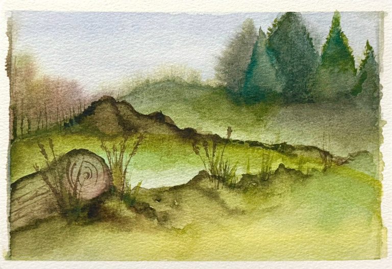 Rough — watercolour artwork by Joyce Sim