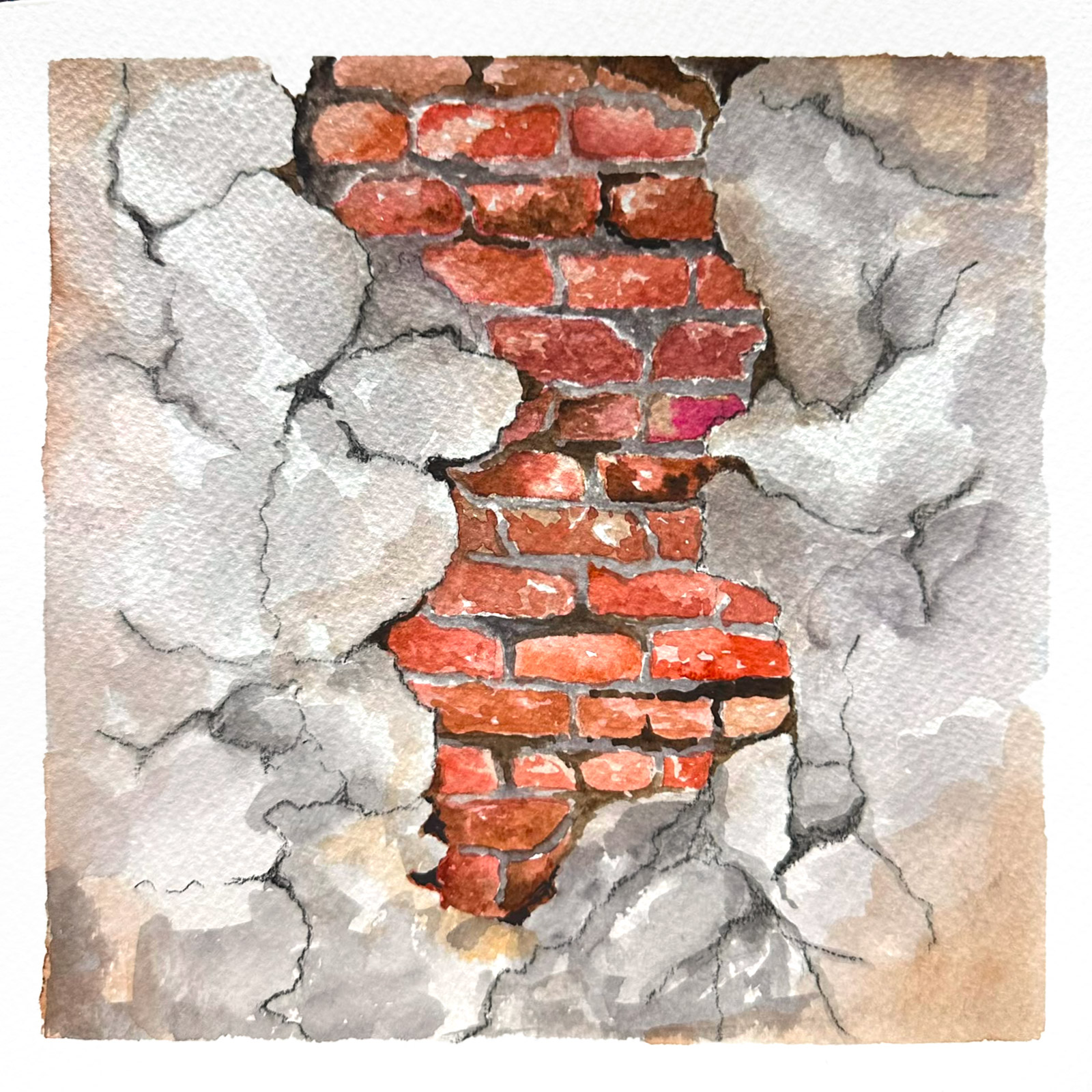 Rough — watercolour artwork by Teresa Yong