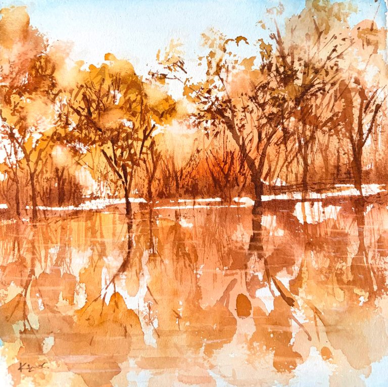 Warm — watercolour artwork by Jennie